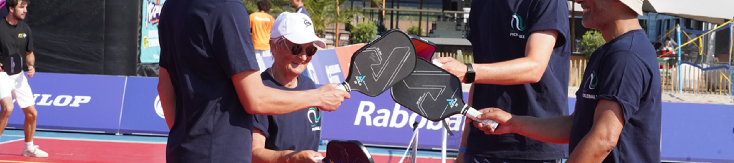 Pickleball Spelers Aan Het Net